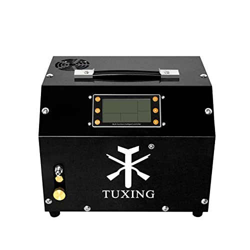 TUXING PCP Air Compressor 4500Psi/300Bar, LCD Display Version, Adjustable Auto-Stop High Pressure Compressor, Equipped with Water Cooling System, for Air Rifles/Airguns Scuba Tank - Image 10