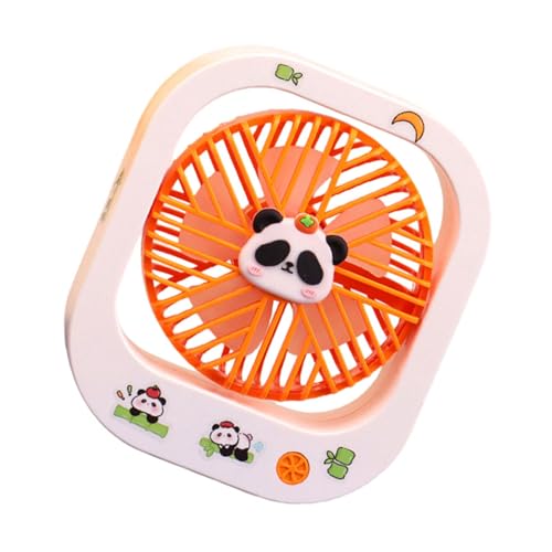 MCAOAL Ventilatore da Tavolo in plastica Forma Quadrata Aspetto Carino 3 velocità Regolabili Raffreddamento Silenzioso per Ventola Raffreddamento per dormitori Piccoli spazi