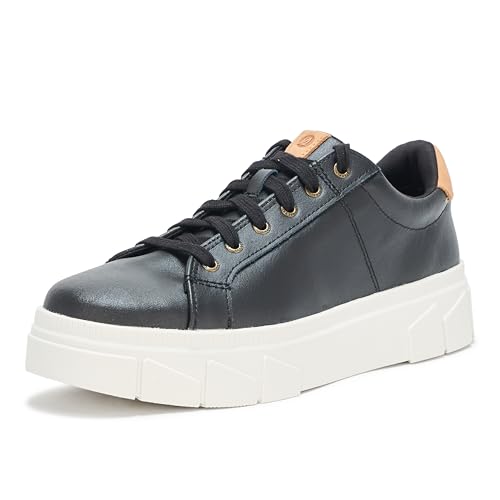 Sperry Mens Shoes Women's Winslow LACE to Toe Sneaker, Black Leather, 10