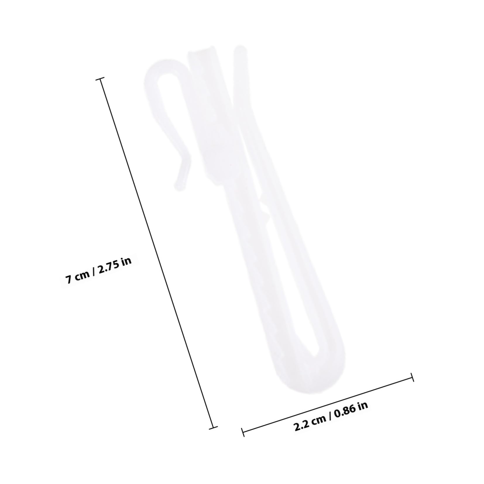 Gardinenaufhänger mit Abgerundeten Ecken Zuverlässige Textur und 100 Stück Verstellbare Kunststoff Einfache Installation für Türgardinen und Vorhänge