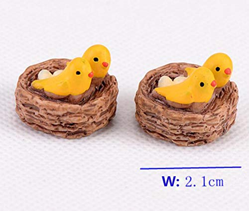 Bird Decorative Figurines, 10Pcs Miniature Bird Figurines Bird Statues Simulation Mini Cute Bird Figures Toys For Cake Toppers Fairy Garden Dollhouse Shadowbox Scene Micro Landscape Decor #TOP2