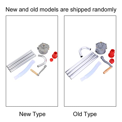 Barrel Pump, 29L/Min Aluminum Alloy Rotary Oil Pump Diesel Transfer Pump Hand Crank Pump Manual Fuel Pump For Liquids Lubricating Oil Gasoline #TOP6