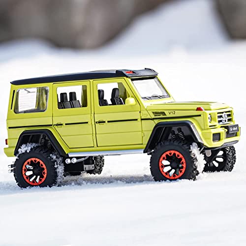 Image of AMG G500 Diecast Metal Pullback Toy car with Openable Doors & Light, Music Boys car for Kids Best Toys Gifts Toys for Kids (AMG G500 - Green)