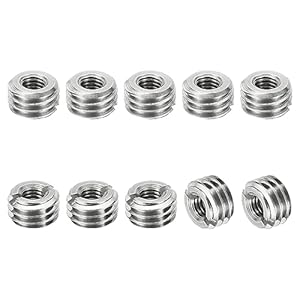 Patikil 10Stk Edelstahl Gewindeeinsatz M10 zu M5