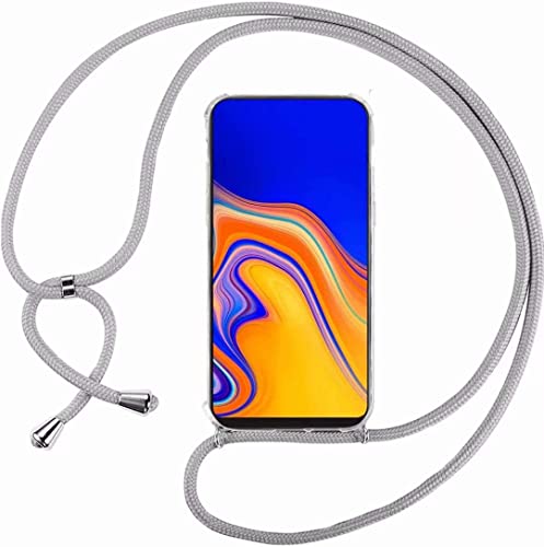 Wishcover Custodia Con Catena Per Honor X8 | Cover In TPU Trasparente/oro Con Laccio Regolabile 120cm | A Tracolla