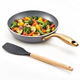 Asai Ceramic Pan for Cooking 20cm Non Stick Frying Pan | Grey