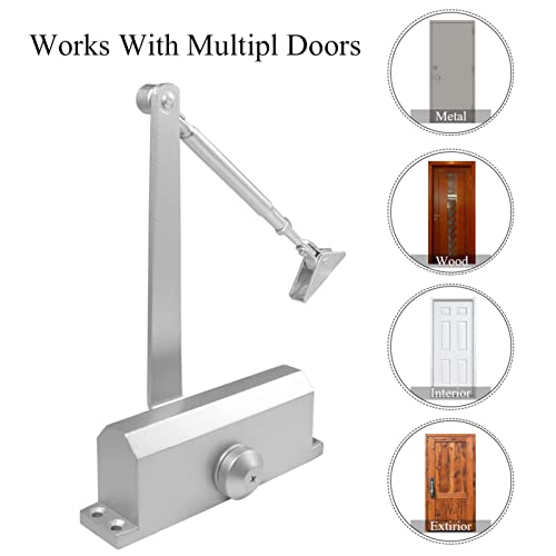 Hold Open Door Closer Applies Regular,Top Jamb Mounting - Image 4