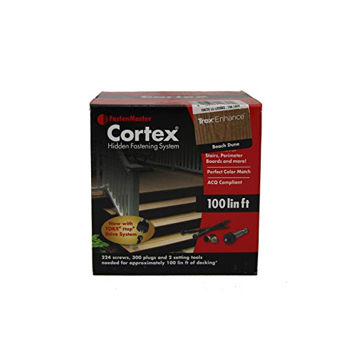 FastenMaster Cortex Concealed Deck Fasteners - Trex Beach Dune - 100sq.ft