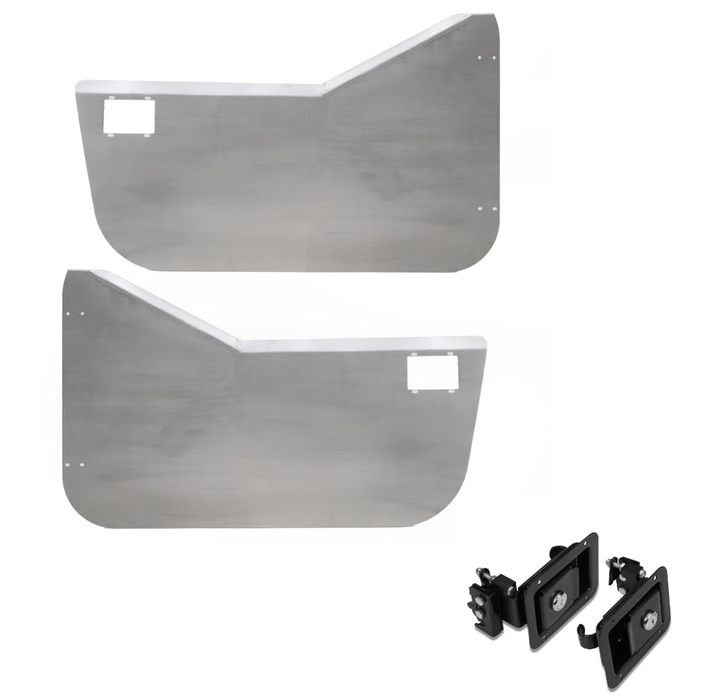 Gen-Right DSK-2200 Aluminum Half Door Pair with Latch Kit for Wrangler TJ/LJ - Lightweight TIG Welded Trail Doors - Made in USA