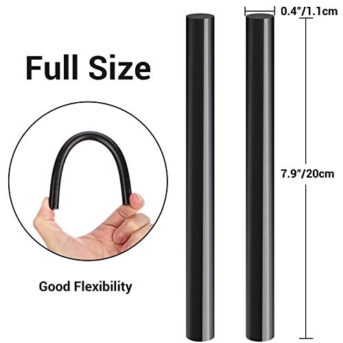 Black Hot Glue Sticks Full Size, Enpoint 8" Long X 0.43" Dia Hot Melt Glue Sticks Strips Melting Adhesive Glue Sticks Set For Handmade Car Diy Art Craft Home Office Project Craft Fix & Repairs #TOP1