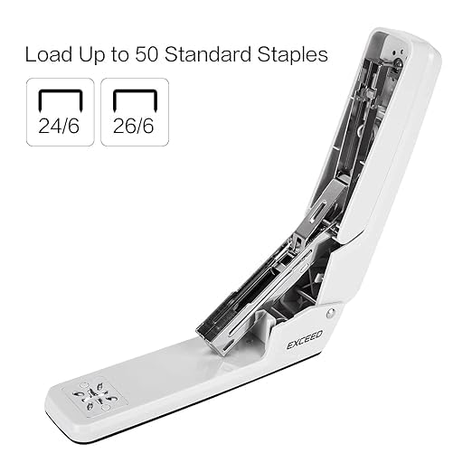 Image of 20-25 Sheet Capacity, Swing-Arm Swivel Stapler Ideal for Booklet and Program Making or Book Binding,360 Degree Rotate Desktop Staplers,Booklet or Book Binding
