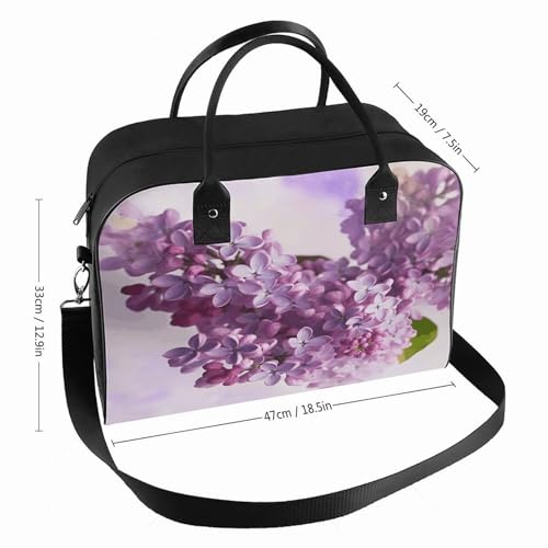 Maletín Ligero para Laptop con Flores Lilas Unisex miniatura 2
