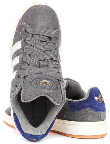 Image of adidas Campus 00S Men's 3 Stripes Classic 90s Low Top Sneakers (Grey, US Footwear Size System, Adult, Men, Numeric, Medium, 8)
