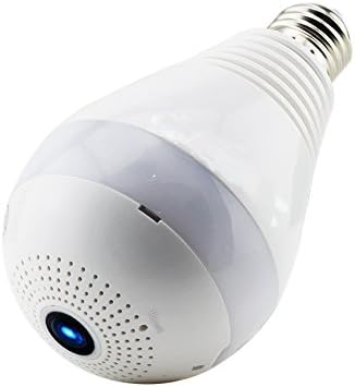 LFM Bulb VR IP Camera Wifi Wireless 960P HD Smart 360 Degree Surveillance Cameras for iPhone/Android Phone/iPad with Night Vision( No SD card inside)