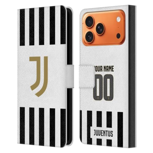 Étui cuir iPhone 17 Pro Max Juventus personnalisé évite les rayures style portefeuille