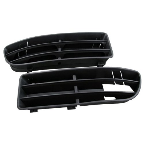 Hight Quality Front Pair Left & Right Lower Insert Vent Grille Grill for Volkswagen VW Jetta Bora Mark Mk 4 99-04 1999 2000 2001 2002 2003 2004 Part Number # 1J5 853 666 C # 1J5 853 665 Black Brand