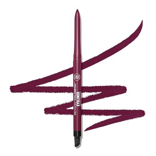 Image of REVLON ColorStay Pencil Waterproof Eyeliner, Smudge-Proof, Eye Makeup with Built-In Sharpener, Long-Lasting, Matte Finish, 211 Cherry, 0.01 oz