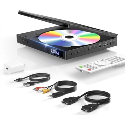 Image of Mini DVD Player for Smart TV, Region Free DVD Player with HDMI 1080P