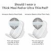 Amazon Basics Thick Maxi Pads with Wings for Periods - Overnight Absorbency, Unscented, Size 4, 28 Count (Previously Solimo) #4
