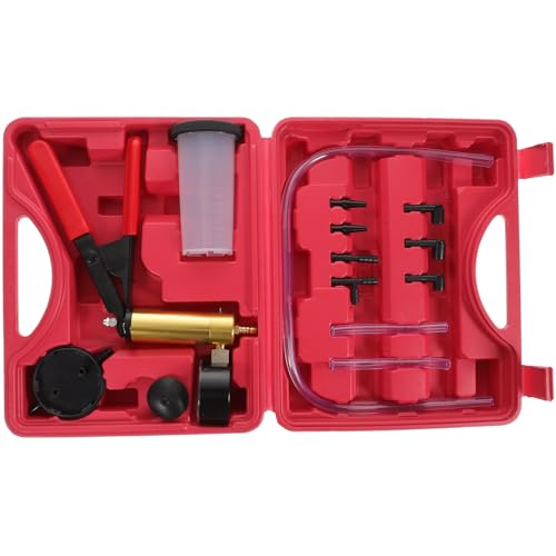 Unomor 1 Set Hand Vacuum Pump Bleed Man Vacuum Car for Vacuum Pump Kit Tool Fluid Aluminum Alloy