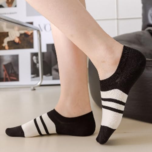 Image of Benefeet Sox Cute No Show Socks for Women Low Cut Socks for Girls Liner Invisible Socks Cotton Flat Boat Loafer Socks