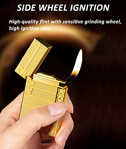 Encendedor tradicional con llama suave y ajuste metálico miniatura 4