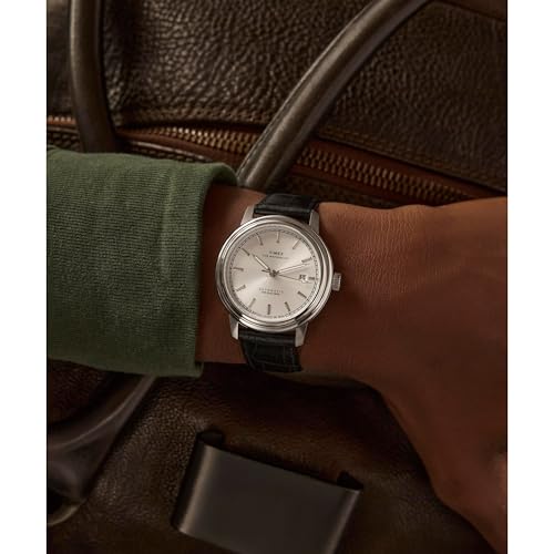Image of TIMEX Waterbury Metropolitan Mechanical Automatic Watch for Men with Round Dial & Water Resistant Man's Wrist Watches