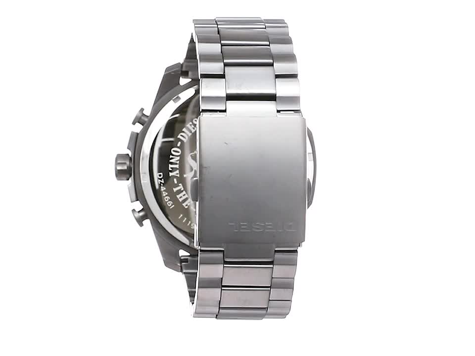 Diesel Herren Chronograph Quarz Uhr mit Edelstahl Armband DZ4466 