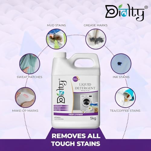 Image of Liquid Detergent 5+1 Liter | Laundry Liquid for Fabric Daily Wash | detergent liquid for Top Load and Front Load Washing Machine | Balanced PH, Non-toxic (Lavender)