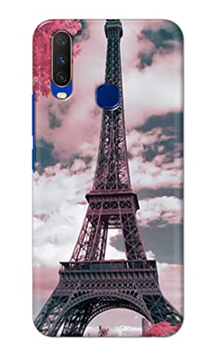 Image of Lovers Famous Place Eiffel Tower in Paris Hard Back Case Cover for Vivo Y15 / Vivo Y17 / Vivo U10 / Vivo Y12 / Vivo Y11 (6.35 inch) Back Cover -(J5) VNS2227