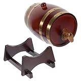Homoyoyo Barril de Vino de Madera Robusta con Dispensador para Envejecimiento y Decoración para Hogar Bar y Regalo para Amantes del Vino