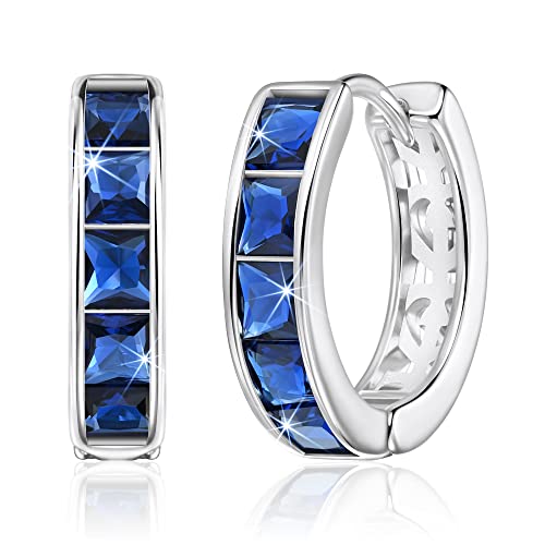 Linawe Small Hoop Earrings for Women Trendy, Tragus Piercing Jewelry, Cubic Zirconia Studs Huggie Earrings, Mini Chunky Tiny Helix Earrings, Gold/Rose Gold/Silver Cartilage Hoops