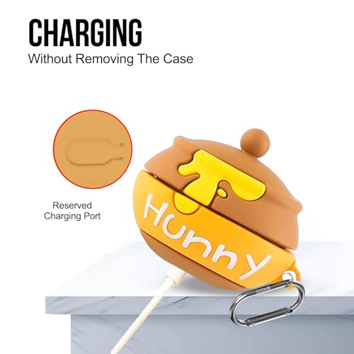 Image of Cartoon Silicone Case Cover for Samsung Galaxy Buds Core (Honey)
