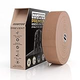 Hampton Adams | As Seen on Shark Tank | Elastic Kinesiology Tape (Bulk Roll) | 135ft Uncut | Supports & Protects Muscle Wrist Knee Shoulder Back Plantar Fasciitis | Waterproof Hypoallergenic (Beige)