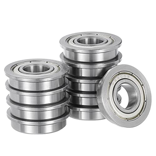 Kozelo 10個 F6900ZZ フランジ付き玉軸受 10x22x6mm 置換 ホイールベアリング 手押し車 芝刈り機 台車車軸用 クロム鋼 AB EC1