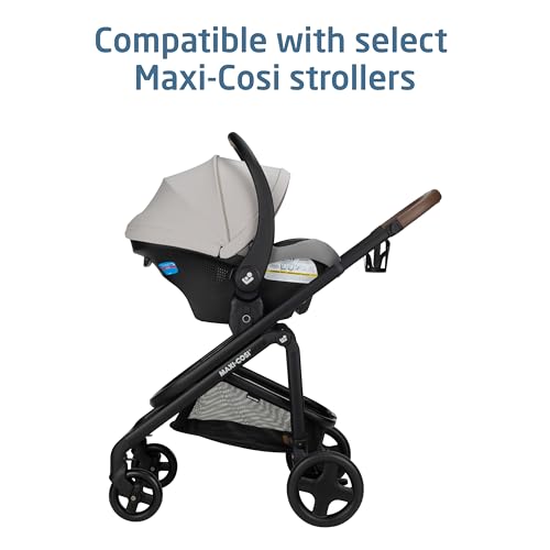 Maxi-Cosi Mico Pro Baby Infant Car Seat with Base, Ventilated Chair, Soft Headrest Pad, Easy-Install Latch, Adjustable Belt Guide, 3-Position Base, Stroller-Ready, 4-30 lbs, up to 32 in, SeaDrift - image 4