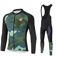 Tuta Da Ciclismo Invernale Uomo UGLY FROG - Manica Lunga Termica Con Pantaloni Bib