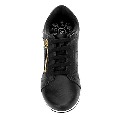 Sapatênis Kolosh Tênis Feminino Ziper Strass Elástico C1282R