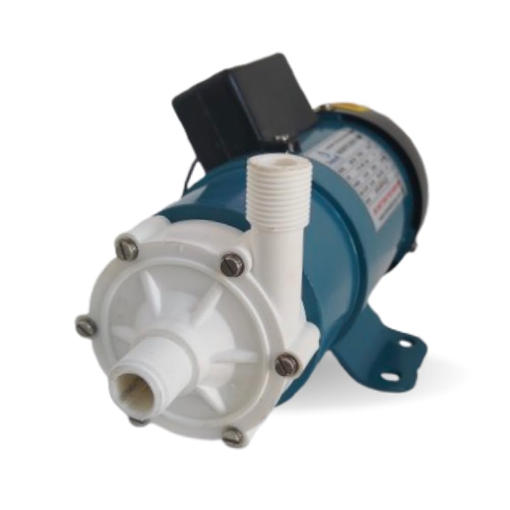 Denwell MDP-30T (Threded) Magnetic Drive Pump - Max. Flow : 30 LPM; Max Head : 4 M; 0.16 HP; Chemical/Water/Acid Transfer | Seal-less Centrifugal Pump | PP MOC | 1 Phase (220V) | 1-Year Warranty-image-22