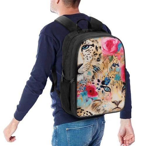 Sac à dos enfant léopard imprimé 3D relief, cartable ergonomique 40cm