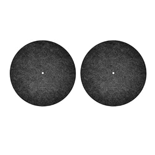 2 PCS Record Player Mat, 12in Anti-Slip & Anti-Static Felt Record Pad Turntable Slipmat Wool Turntable Platter Mat Vinyl Record Player Protective Mat for Home Record Players (Grey) - Les Beatles, Paul McCartney, John Lennon, RIngo Starr, George Harrison