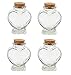 Creativery Glasflaschen mit Korken 8cm x 4 Stück Herz Form 70ml Dekoflaschen Gewürzgläser Set Vorratsgläser MI 4 günstig Kaufen-Creativery Glasflaschen mit Korken 8cm x 4 Stück Herz Form 70ml Dekoflaschen Gewürzgläser Set Vorratsgläser