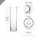 WGVI Quality Thick Weighted Tall Clear Cylinder Glass Vases, 4