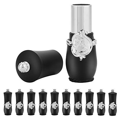 DEWIN Empty Lipstick Tubes Lipstick Mold, 10Pcs Lipstick Mold Empty Container, Lip Balm Tubes Royal Style DIY Containers Self-Made Lip Balm Tube Tool