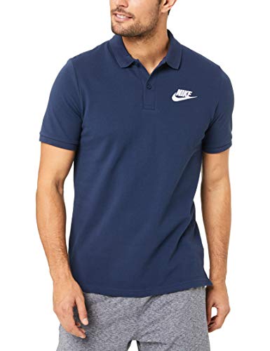 Polo de sport Nike bleu L pour vos parcours de golf