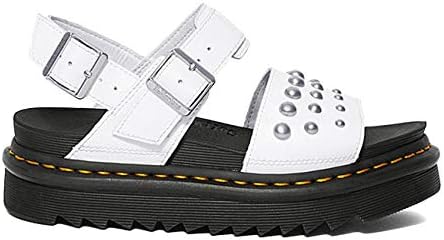 Amazon ドクターマーチン Voss スタッズ レザーサンダル 白 レディース シューズ バッグ
