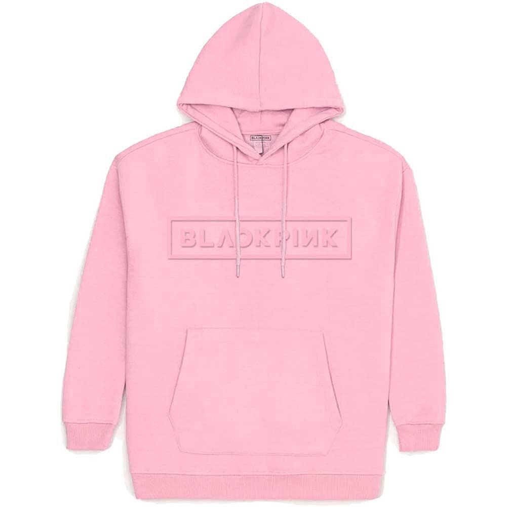 BlackPink Sudadera con capucha Logo Nue Oficial Unisex Rosa Suéter