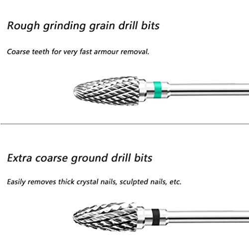 Set de Brocas para Uñas Acrílicas de Tungsteno 5 pzas miniatura 3