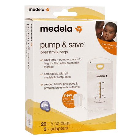 Medela Breast Pump and Save Breast Milk Bags, 20 Count