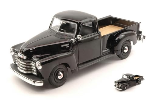 MODELLINO in Scala Chevrolet 3100 Pick UP 1950 Black 1:25 miniatura 1